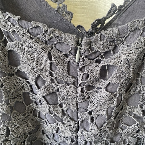 ASTR THE LABEL Lace A Line Midi Dress Navy Size XL NWT - Picture 9 of 13